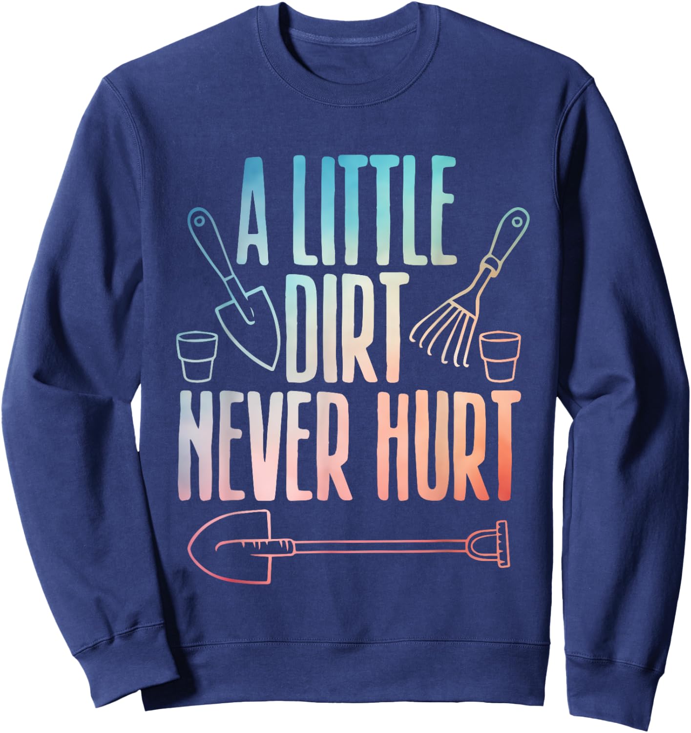 Cool Gardening Art Women Gardener Garden Plant Lover Sweatshirt - Sweatshirt | Navy