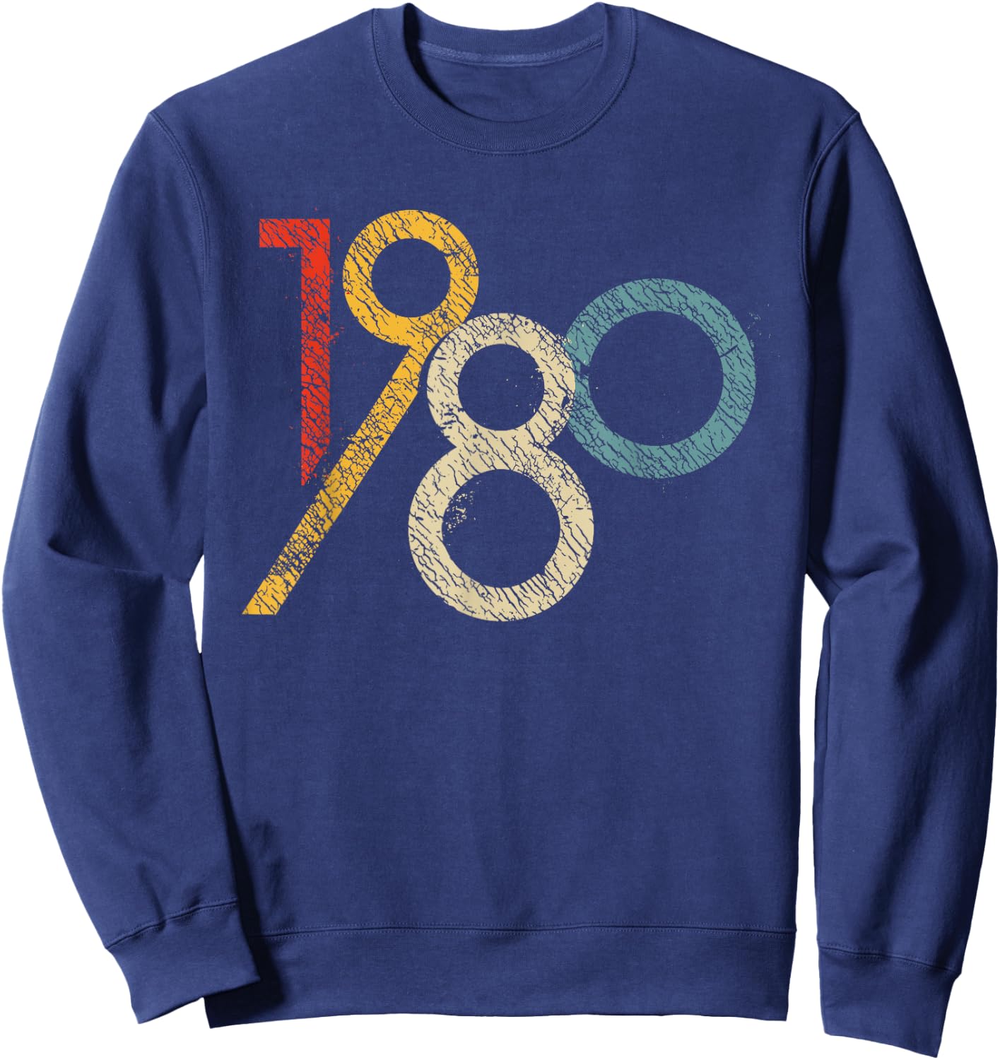 Retro 1980 Graphic Sweatshirt - Sweatshirt | Navy