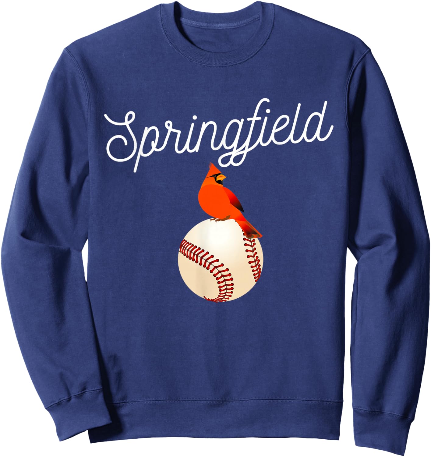 Springfield Red Cardinal For Baseball Lovers Sweatshirt - Sweatshirt | Navy