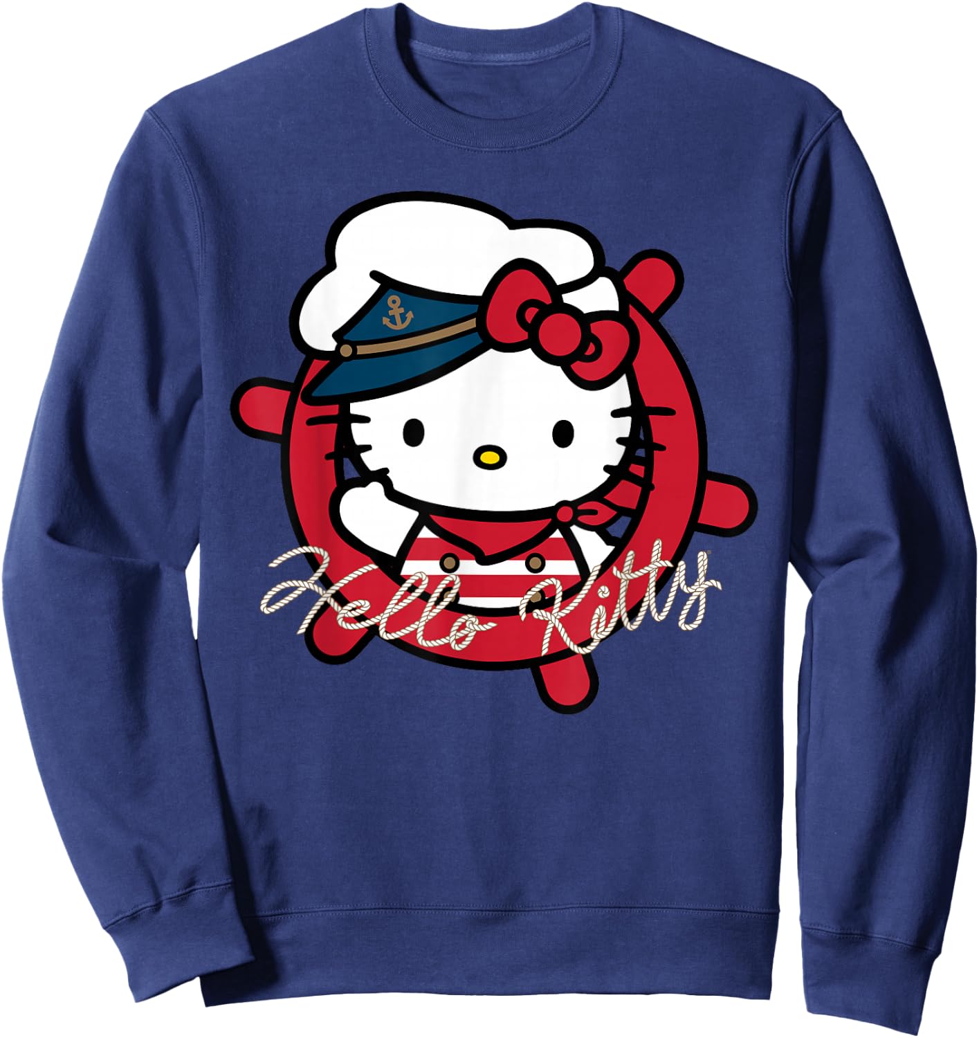 Hello Kitty Nautical Sailor Shirt Sweatshirt - Sweatshirt | Navy