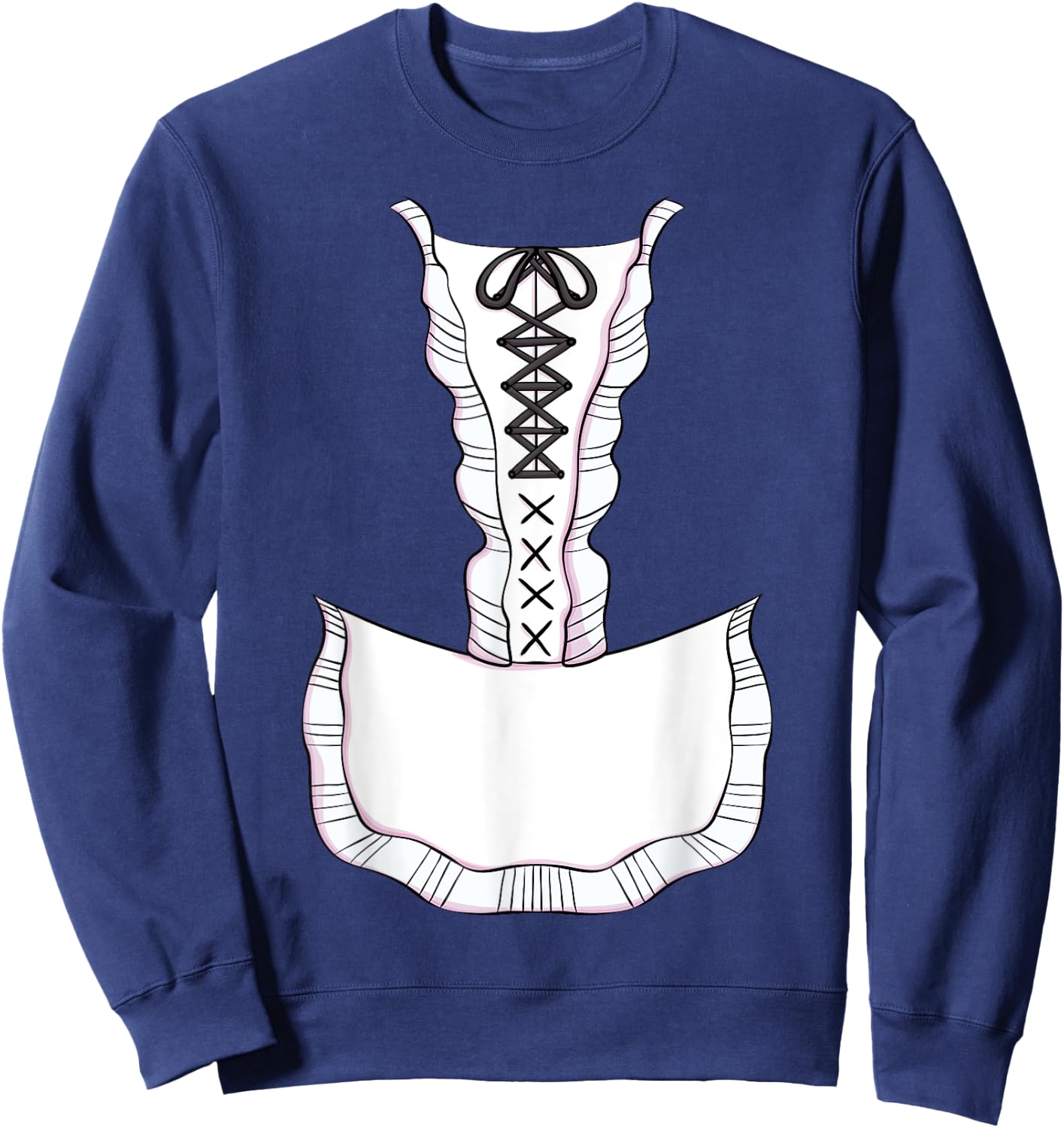 French Maid Costume for Halloween Maid Cosplay Sweatshirt - Sweatshirt | Navy