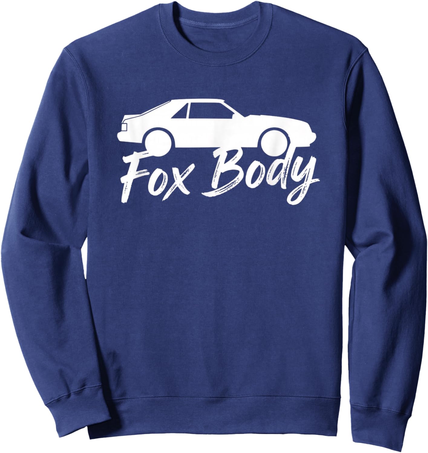 Fox Body Classic Coupe Foxbody Silhouette for Fox Body Sweatshirt - Sweatshirt | Navy