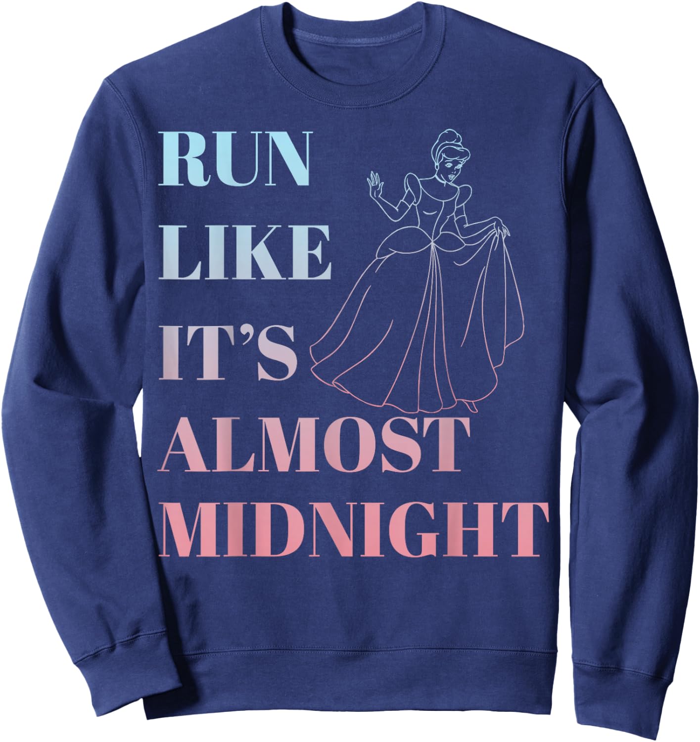 Disney Cinderella Run Like Midnight Ombre Sweatshirt - Sweatshirt | Navy