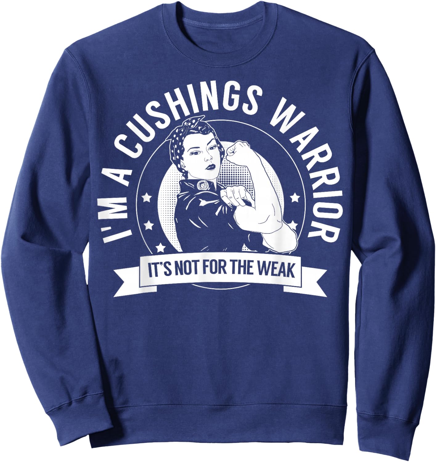 Cushing's Warrior NFTW - Cushing's Disease Awareness Sweatshirt - Sweatshirt | Navy