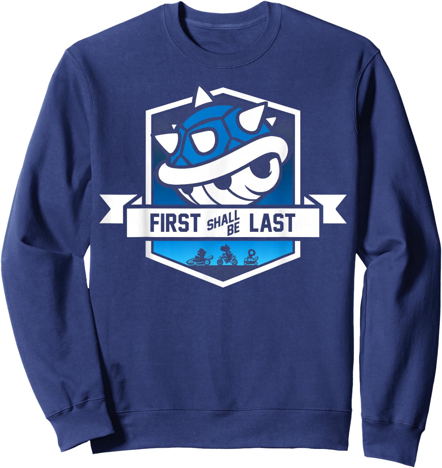 Nintendo Mario Kart Spiny Shell Banner Graphic Sweatshirt - Sweatshirt | Navy