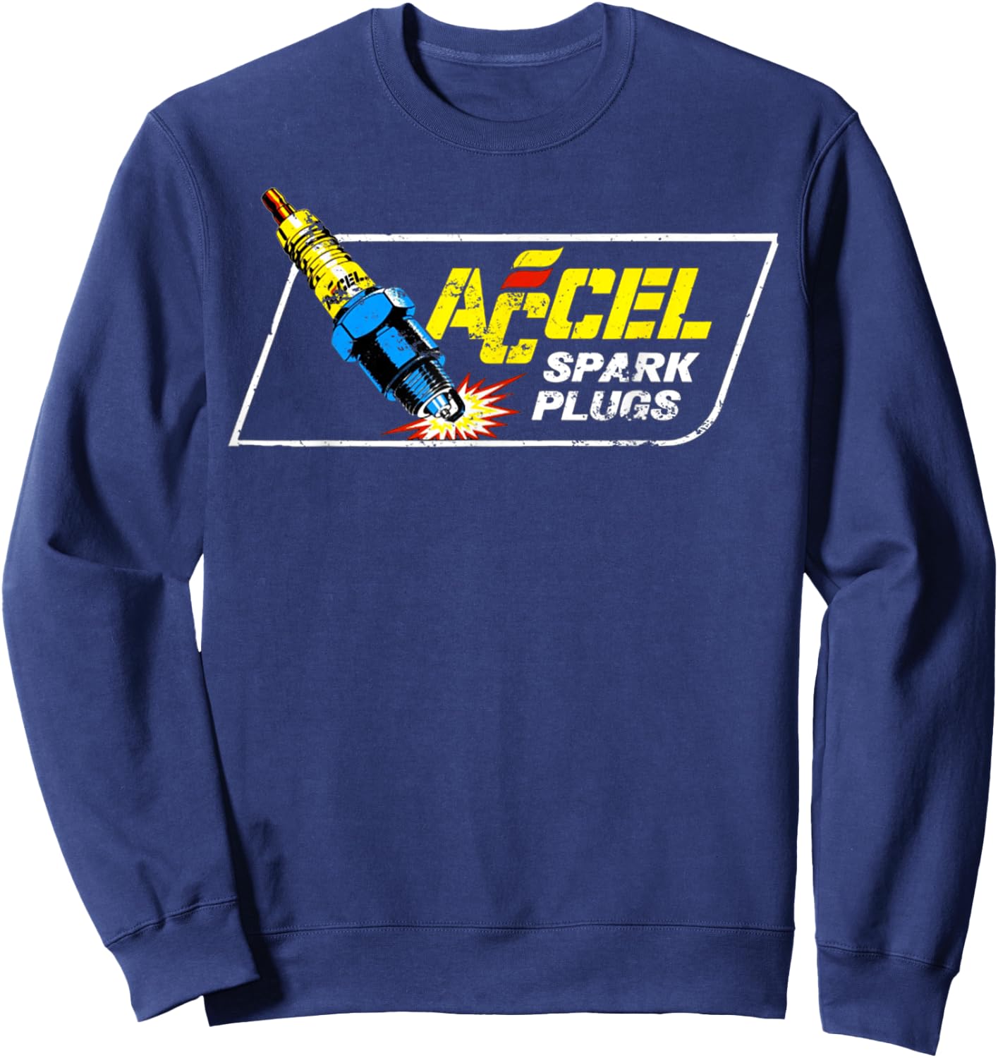 Vintage Spark Plug Retro Lover Car Parts Tuner Sparky Gifts Sweatshirt - Sweatshirt | Navy