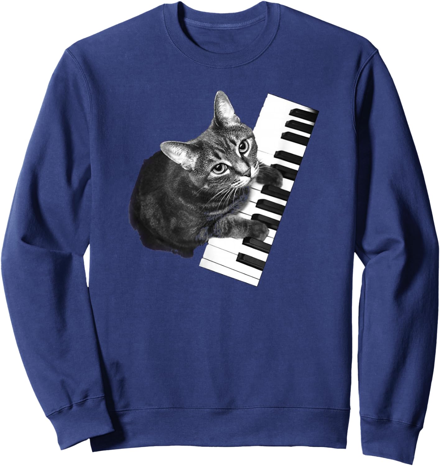 Piano Cat Shirt Sweatshirt - Sweatshirt | Navy