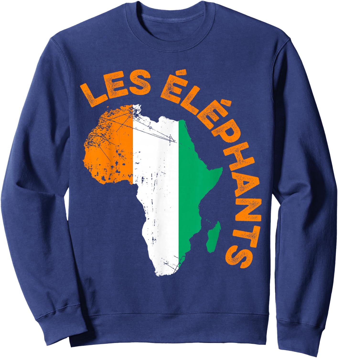 Les Elephants Cote d'Ivoire Soccer Sweatshirt - Sweatshirt | Navy