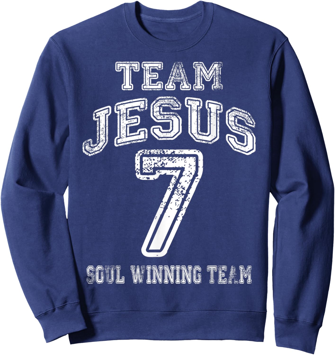 Christian Shirts - Team Jesus Faith Shirt Sweatshirt - Sweatshirt | Navy
