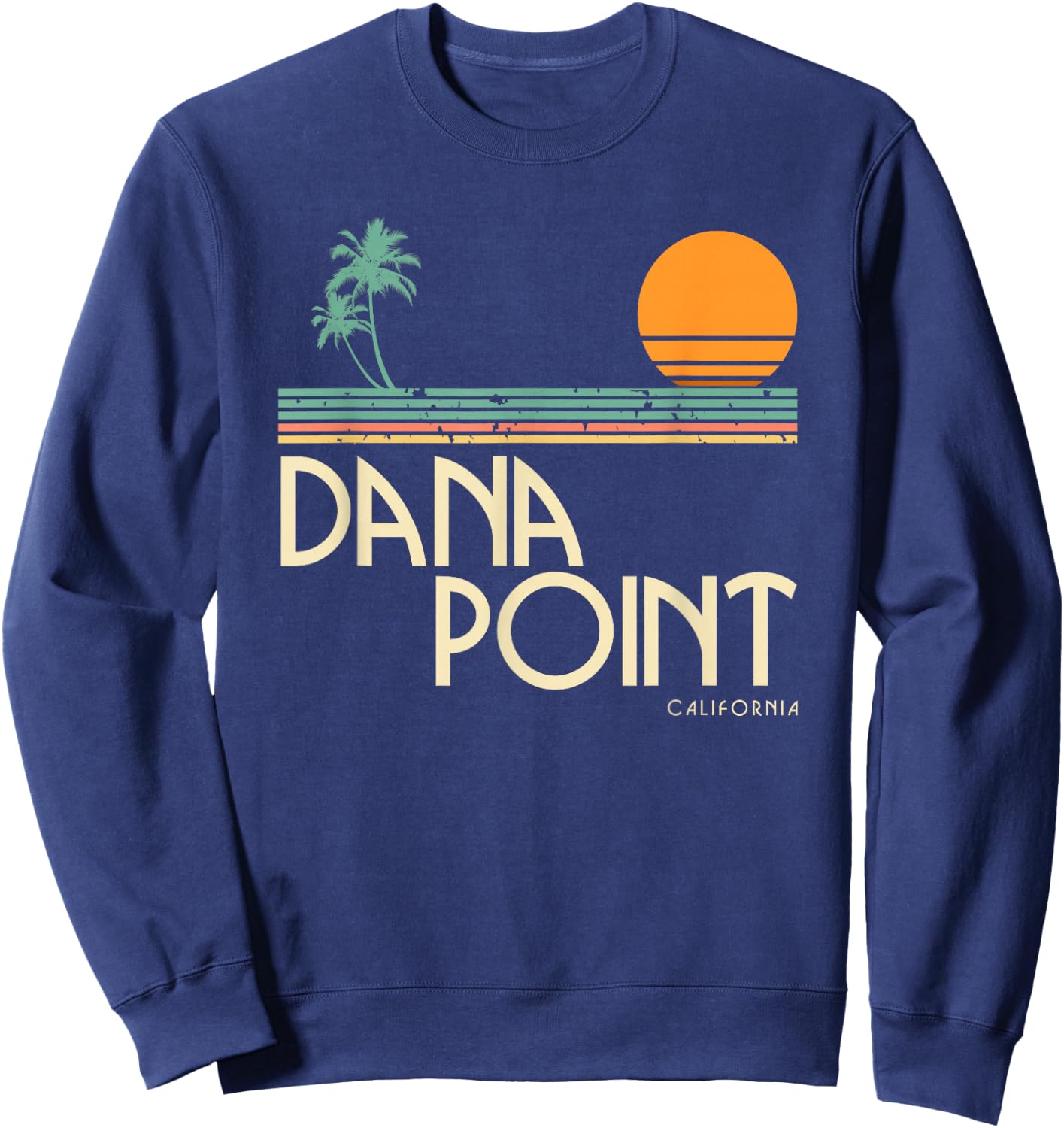 Vintage Dana Point California Sweatshirt - Sweatshirt | Navy