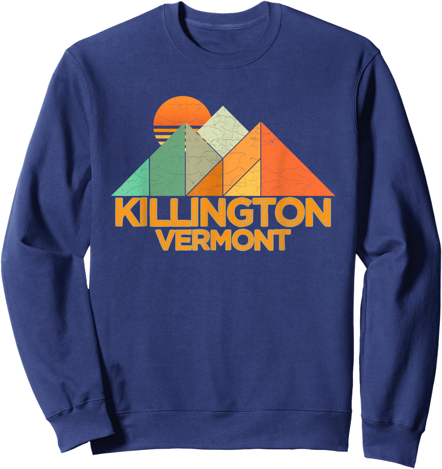 Retro Vintage Killington -Distressed Shirt Sweatshirt - Sweatshirt | Navy