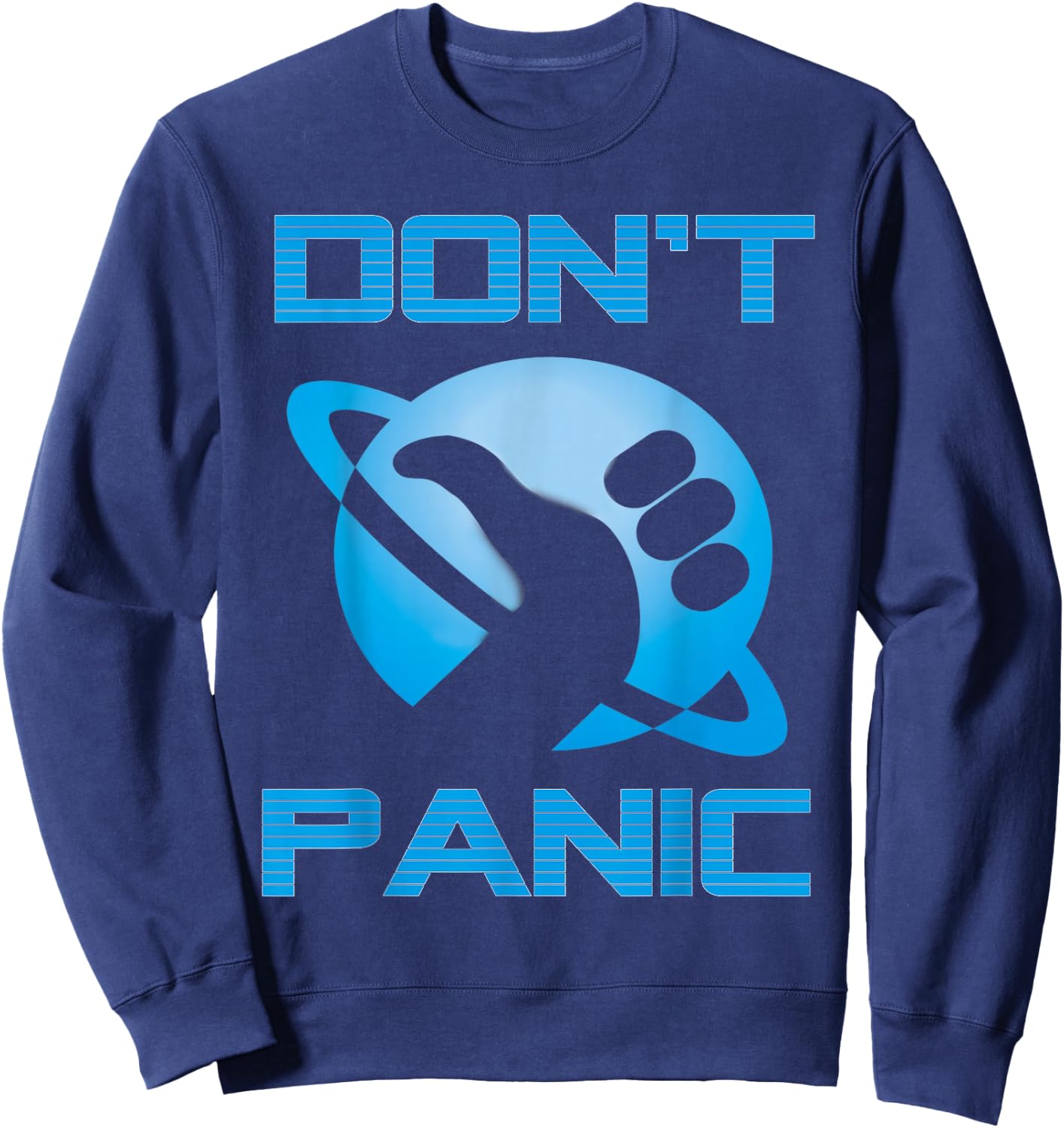 Hitchiker's Guide to The Galaxy Dont Panic Sweatshirt - Sweatshirt | Navy