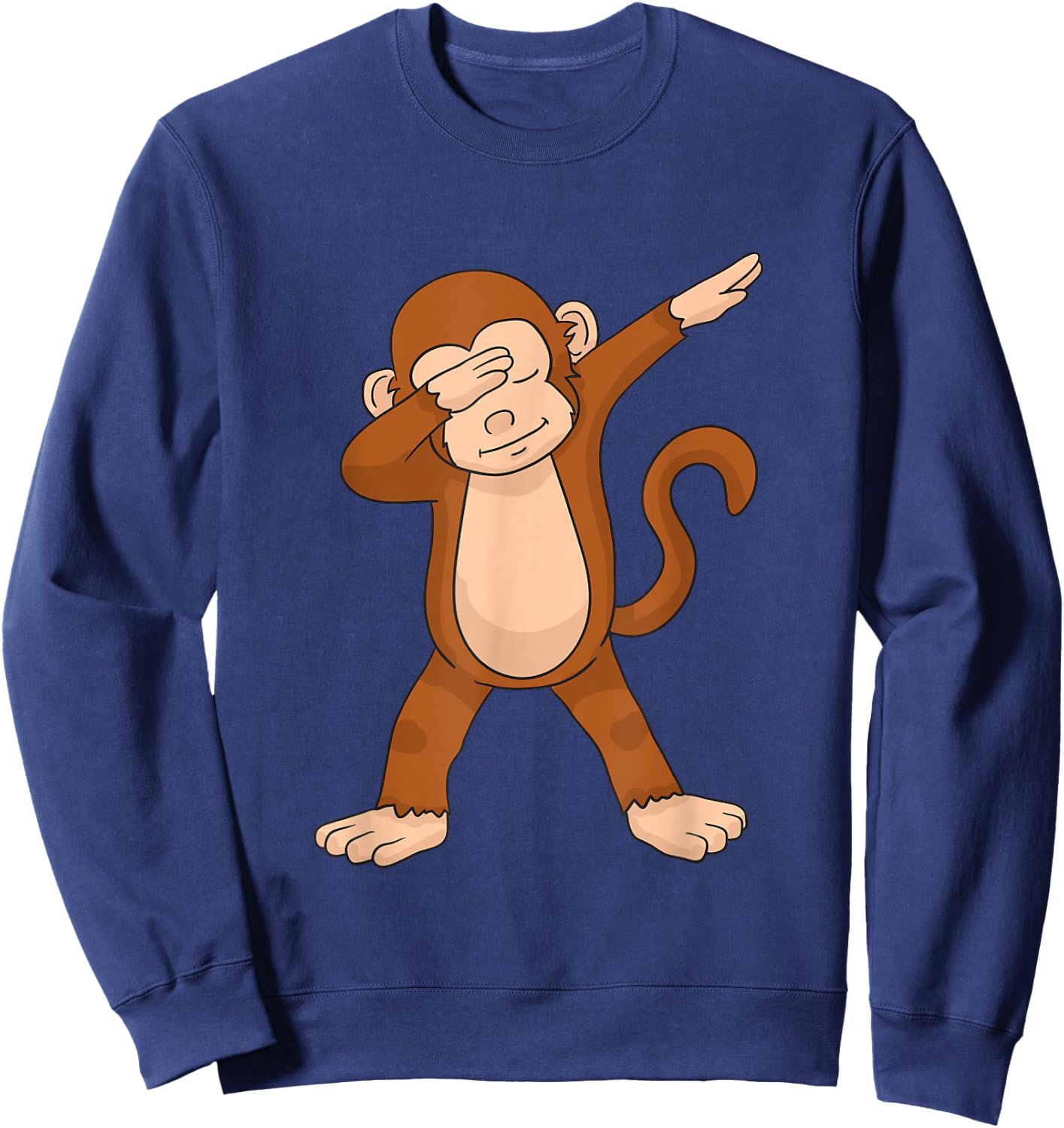 Dabbing Monkey Funny Dab Gift Sweatshirt - Sweatshirt | Navy