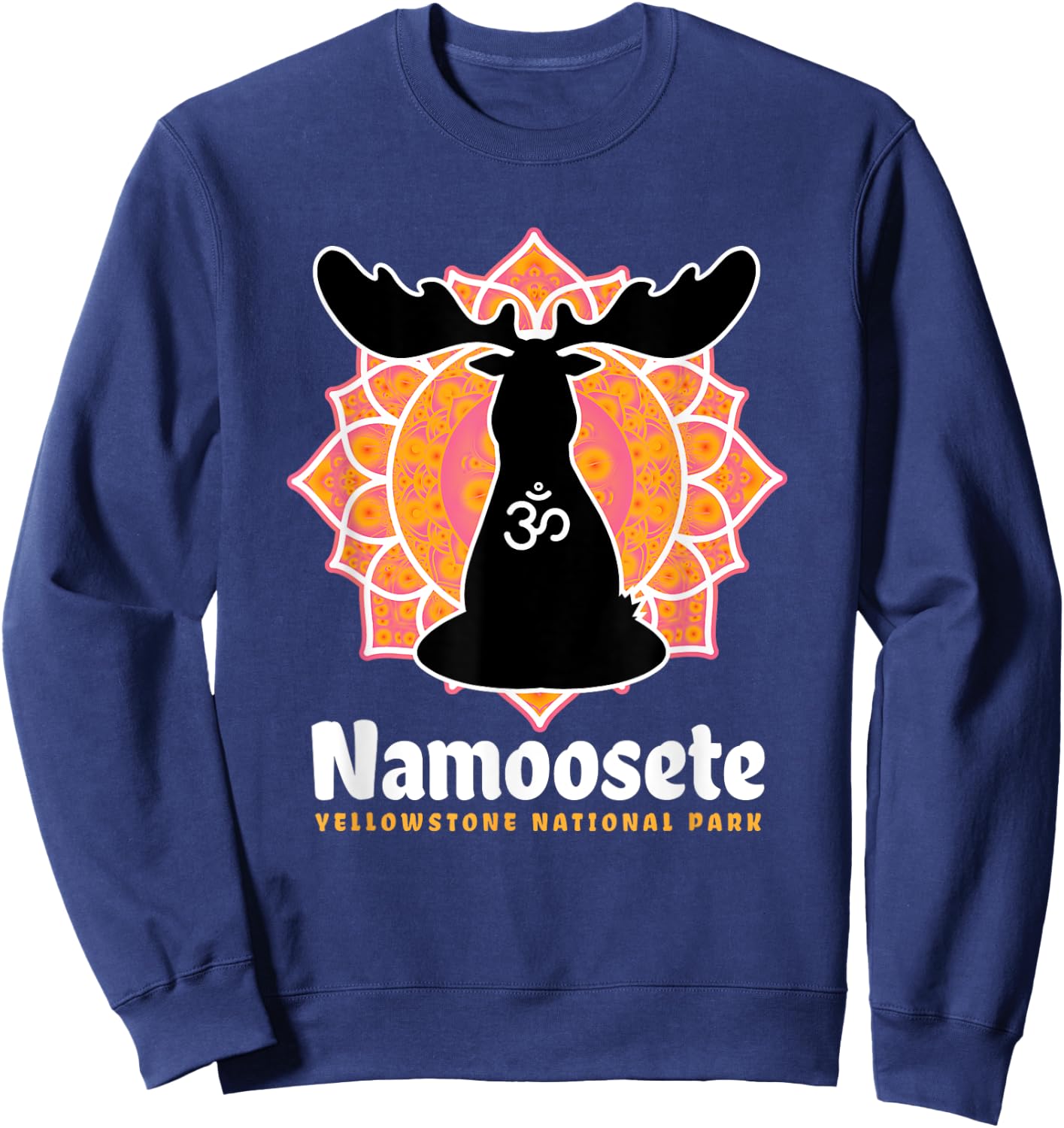Yellowstone National Park Meditation Lover Cute Funny Gift Sweatshirt - Sweatshirt | Navy
