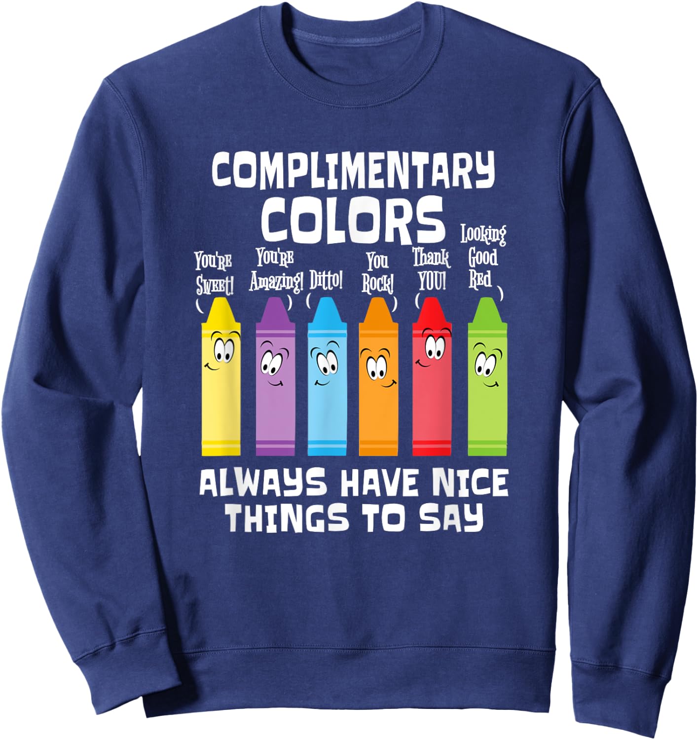 Funny Artist Art Teacher Gift School Artist Joke Sweatshirt - Sweatshirt | Navy