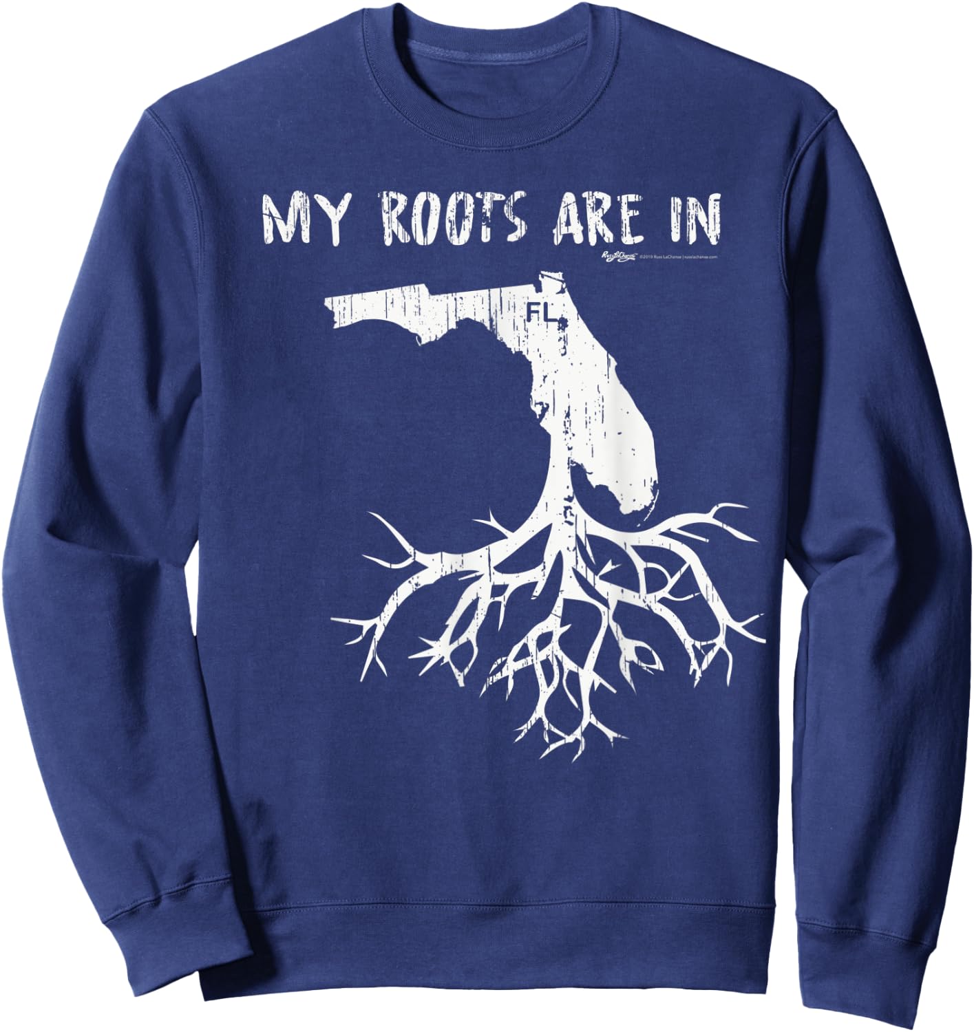 Vintage My Roots Are In Florida State Sweatshirt - Sweatshirt | Navy
