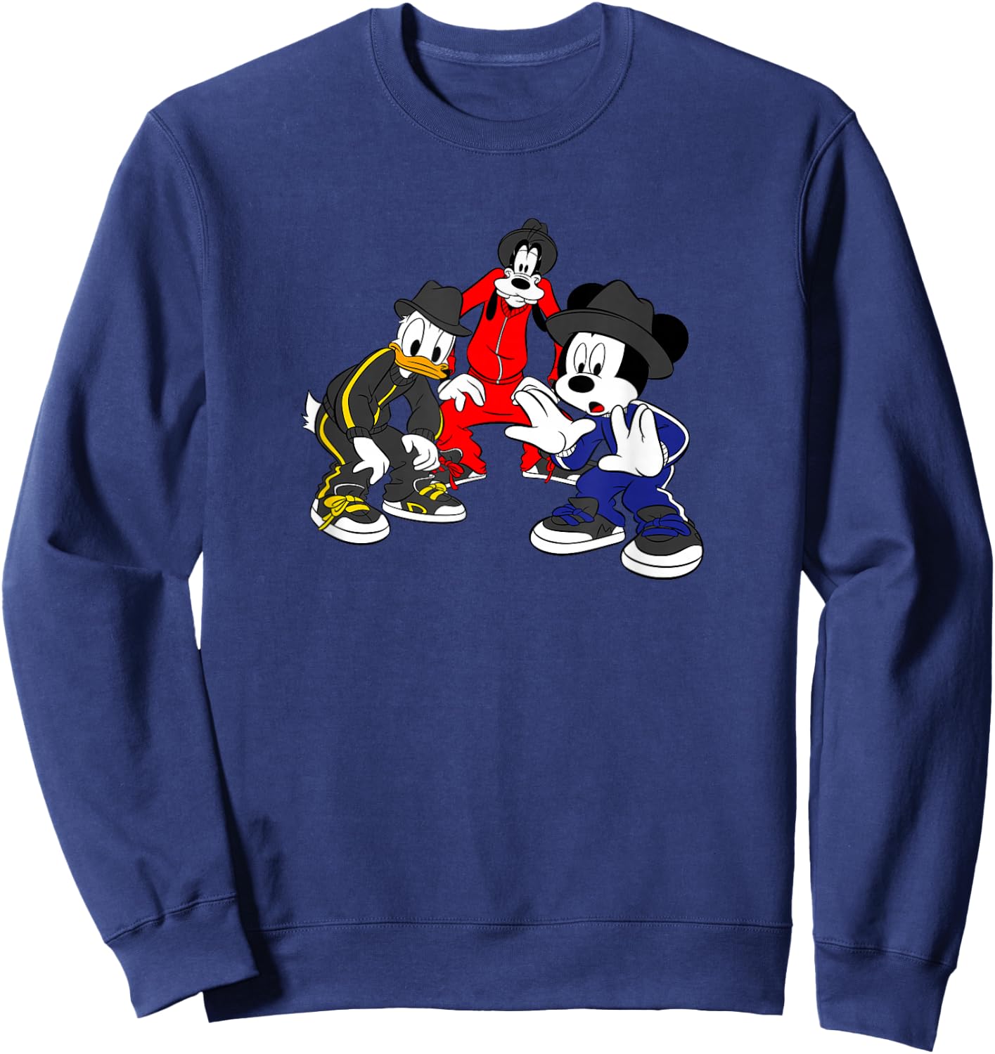 Disney Hip Hop Mickey and Friends Small Sweatshirt - Sweatshirt | Navy