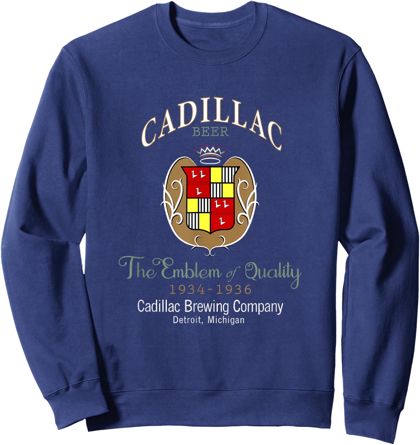 Prohibition Era Cadillac Brewing Company Sweatshirt - Sweatshirt | Navy