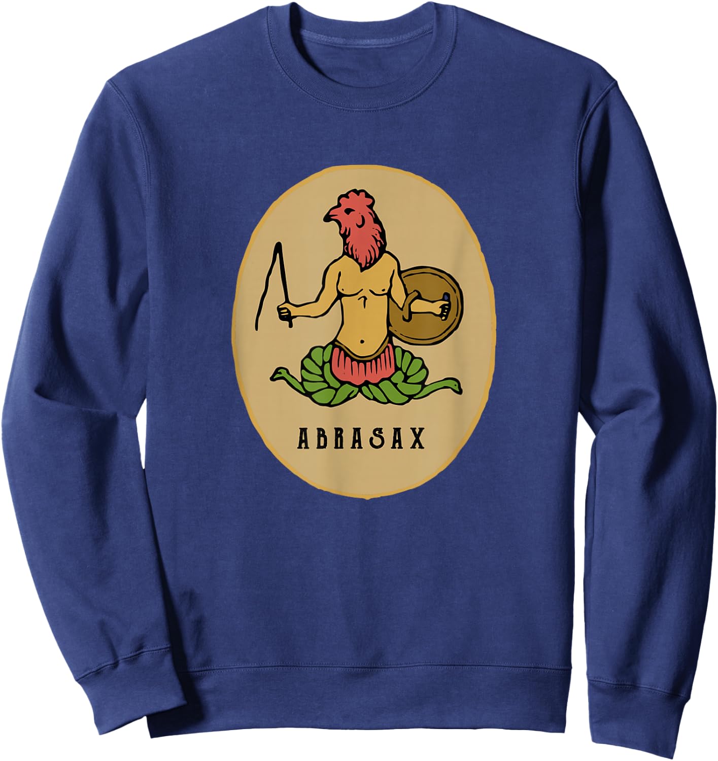 Abrasax Abraxas Gnostic God of Templars Sweatshirt - Sweatshirt | Navy