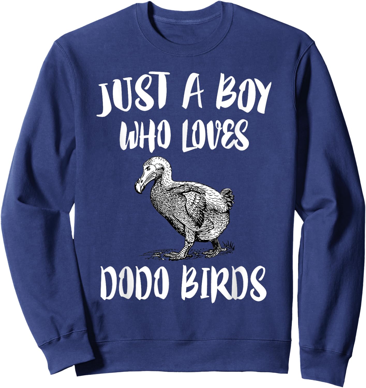 Just A Boy Who Loves Dodo Birds Gift Sweatshirt - Sweatshirt | Navy