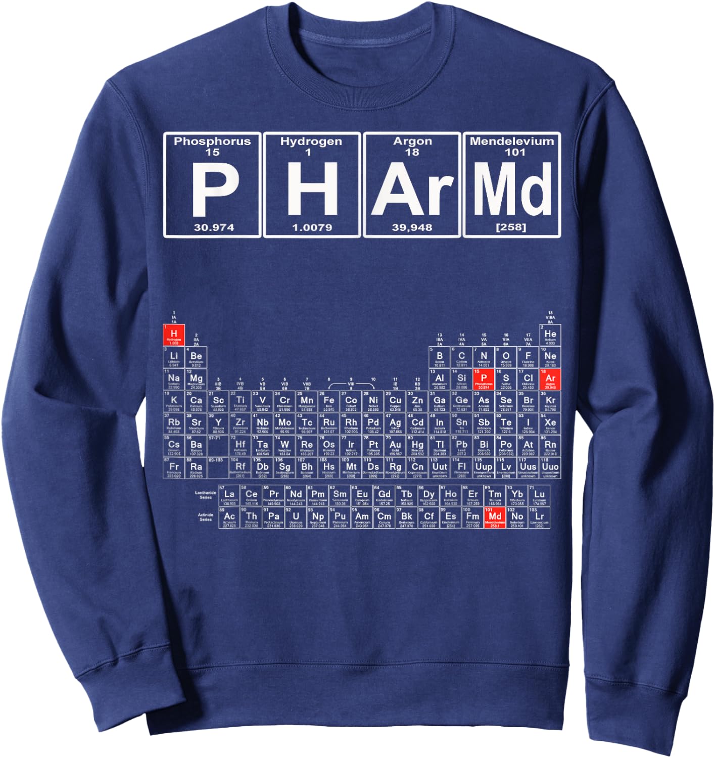 PharmD - Pharmacy Graduate - Pharmacy School Gift Sweatshirt - Sweatshirt | Navy