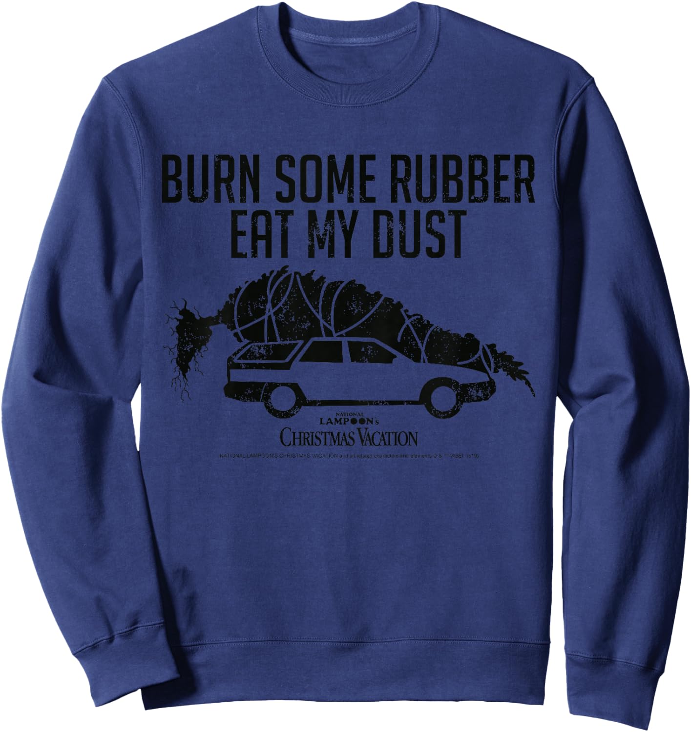 Kids National Lampoon's Christmas Vacation Eat My Dust Poster Sweatshirt - Sweatshirt | Navy