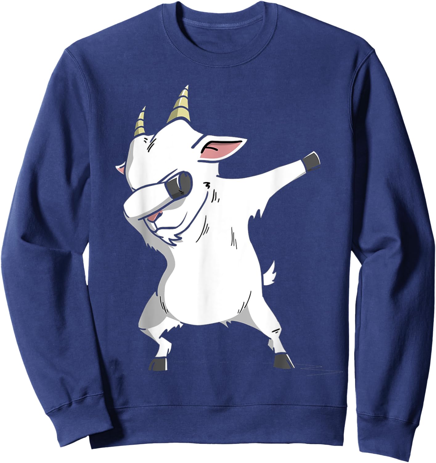 Dabbing Goat Goat Kids Costume Apparel Sweatshirt - Sweatshirt | Navy