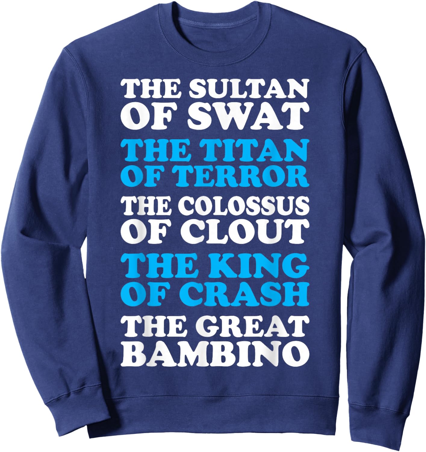 Sultan Swat Colocus Clout King Crash Great Bambino Sweatshirt - Sweatshirt | Navy