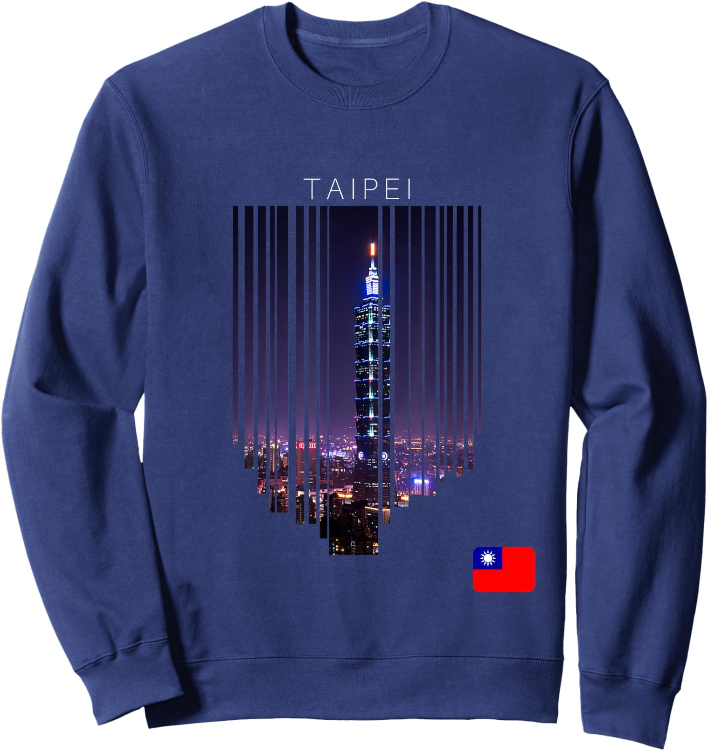 Taipei Taiwan Flag Sweatshirt - Sweatshirt | Navy