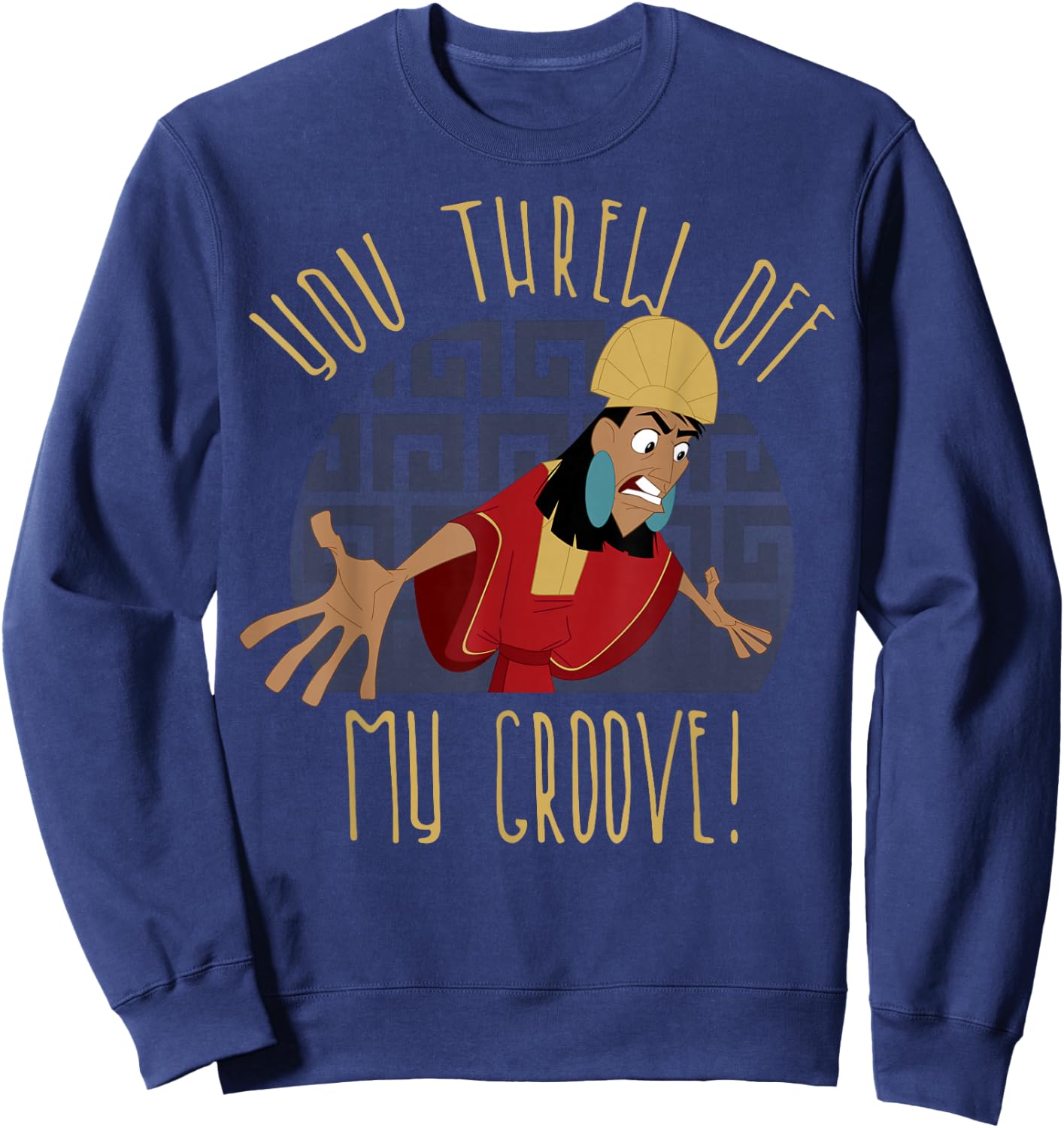 Disney Emperor's New Groove Kuzco Thrown Off Graphic Sweatshirt - Sweatshirt | Navy