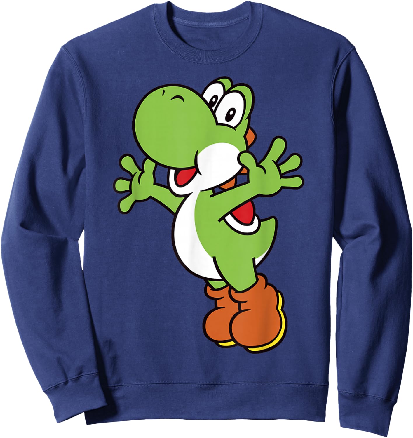 Super Mario Yoshi Classic Jump Portrait Sweatshirt - Sweatshirt | Navy
