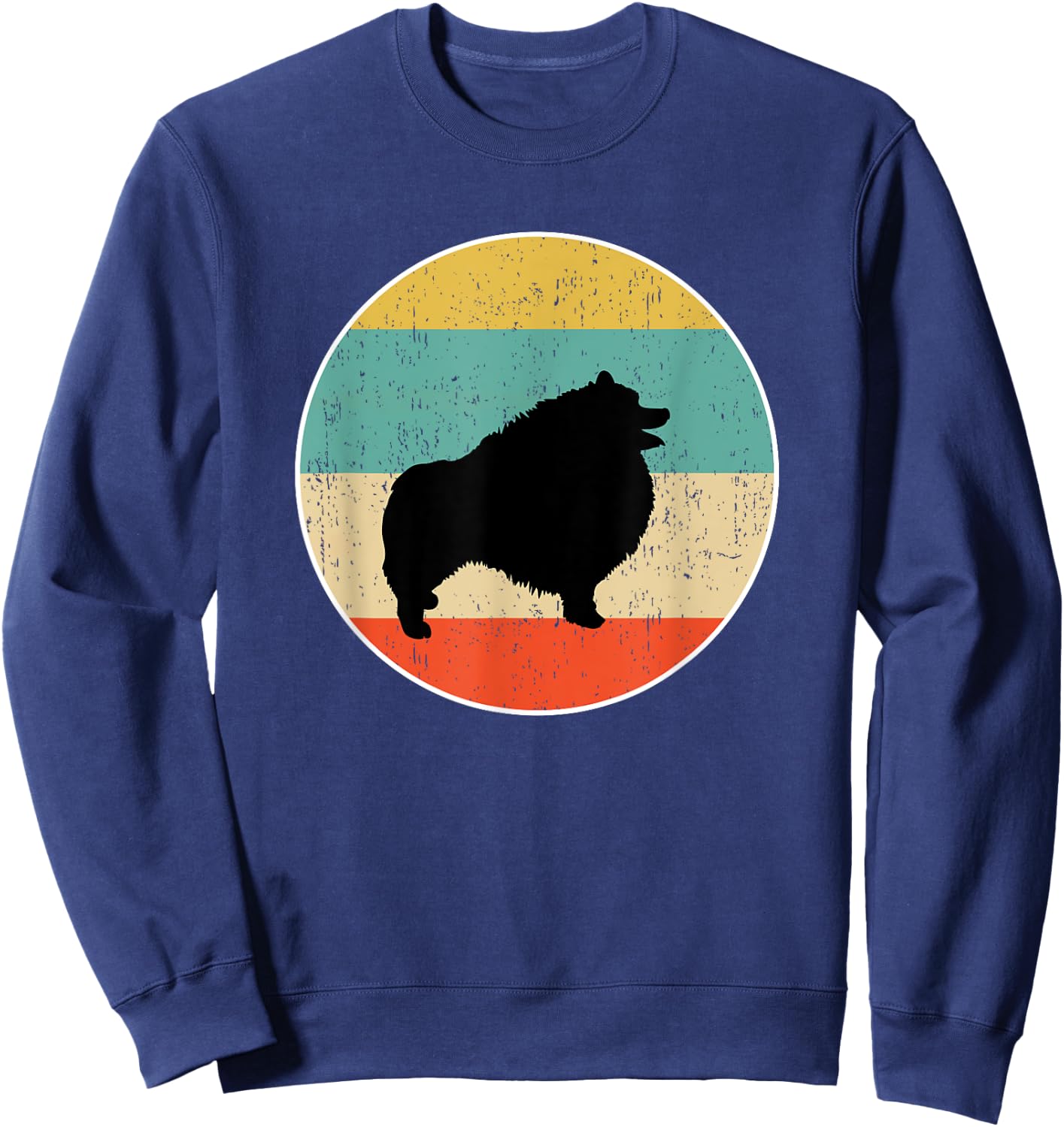 Keeshond Dog Gift Sweatshirt - Sweatshirt | Navy