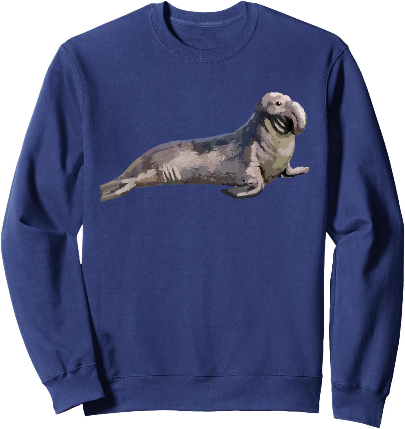 Elephant Seal T Shirt Sweatshirt - Sweatshirt | Navy