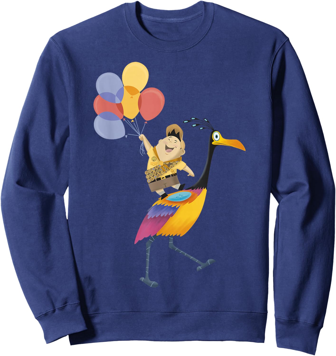 Disney Pixar Up Russell Balloons On Kevin Graphic Sweatshirt - Sweatshirt | Navy