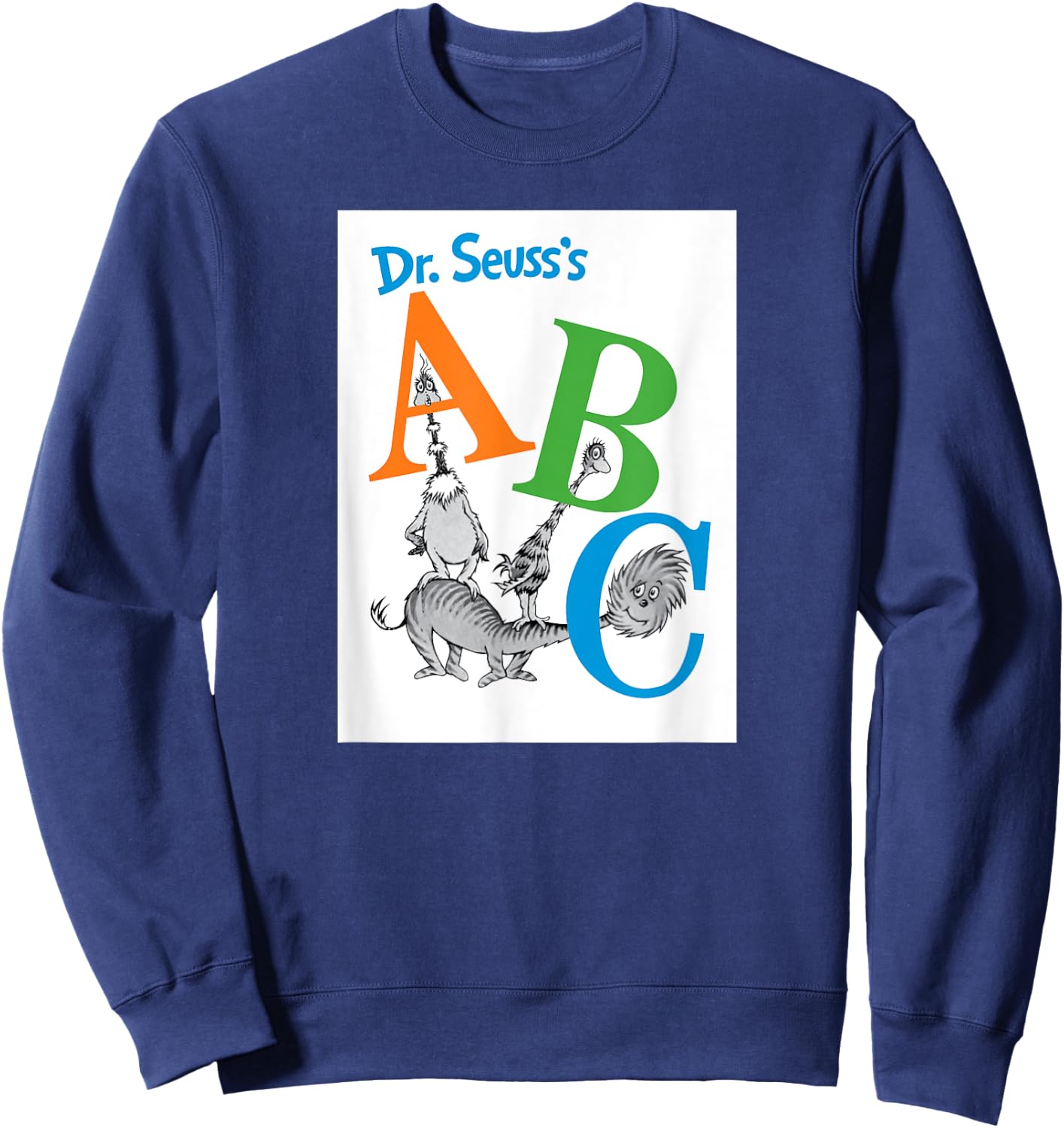 Dr. Seuss ABC Book Cover Sweatshirt - Sweatshirt | Navy