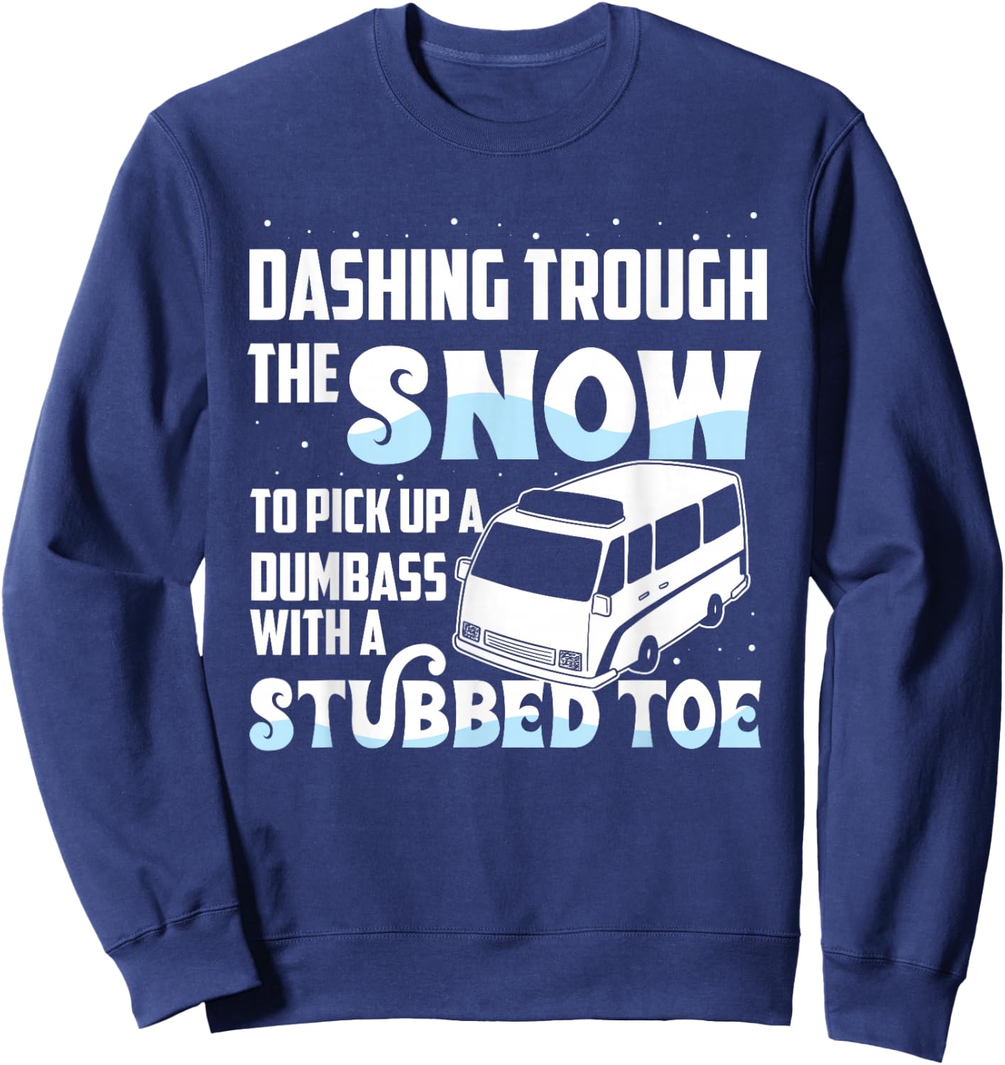Funny EMT First Responder Paramedic Christmas Winter Sweatshirt - Sweatshirt | Navy