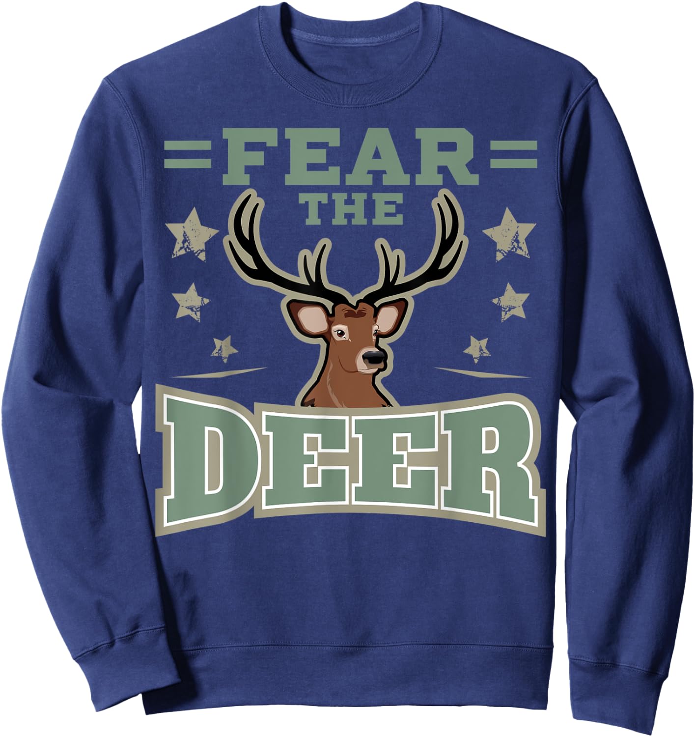 Hunting Fan Deer Fear Gift Gun & Hunting Fans Sweatshirt - Sweatshirt | Navy