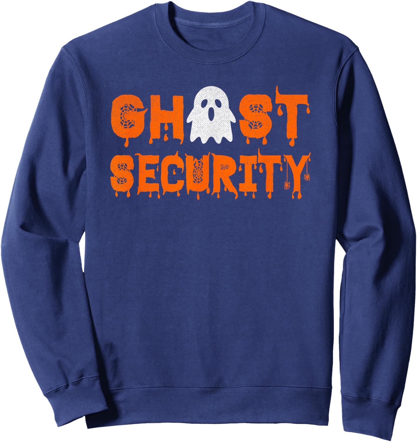 Ghost Security Funny Group Couples Matching Halloween Sweatshirt - Sweatshirt | Navy