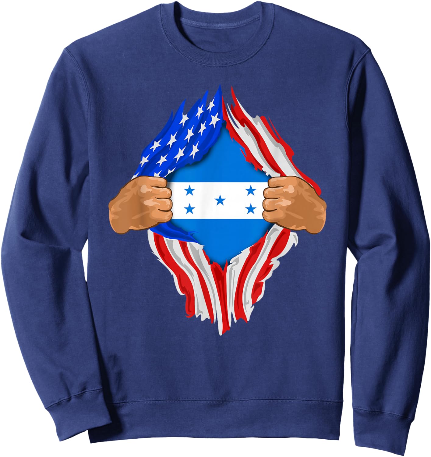 Honduran Blood Inside Me | Honduras Flag Gift Sweatshirt - Sweatshirt | Navy