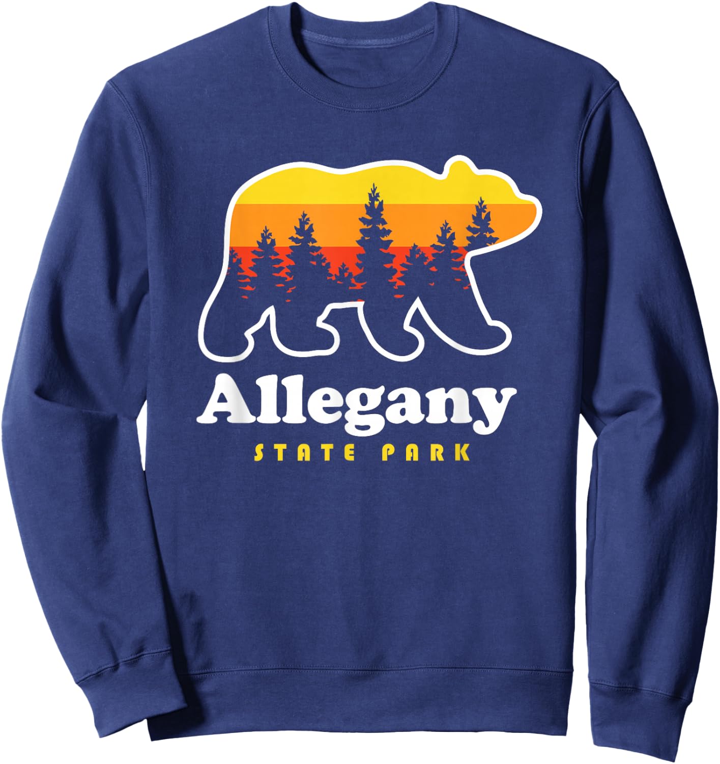 Allegany State Park New York Salamanca NY Sweatshirt - Sweatshirt | Navy