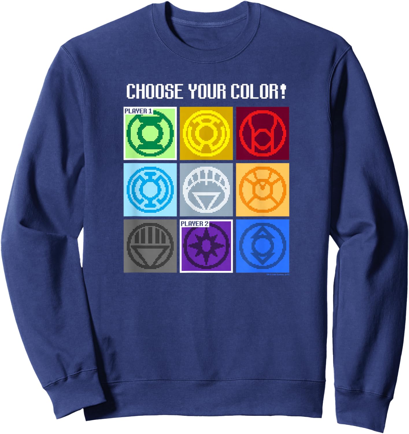 Green Lantern Choose Your Color Sweatshirt - Sweatshirt | Navy