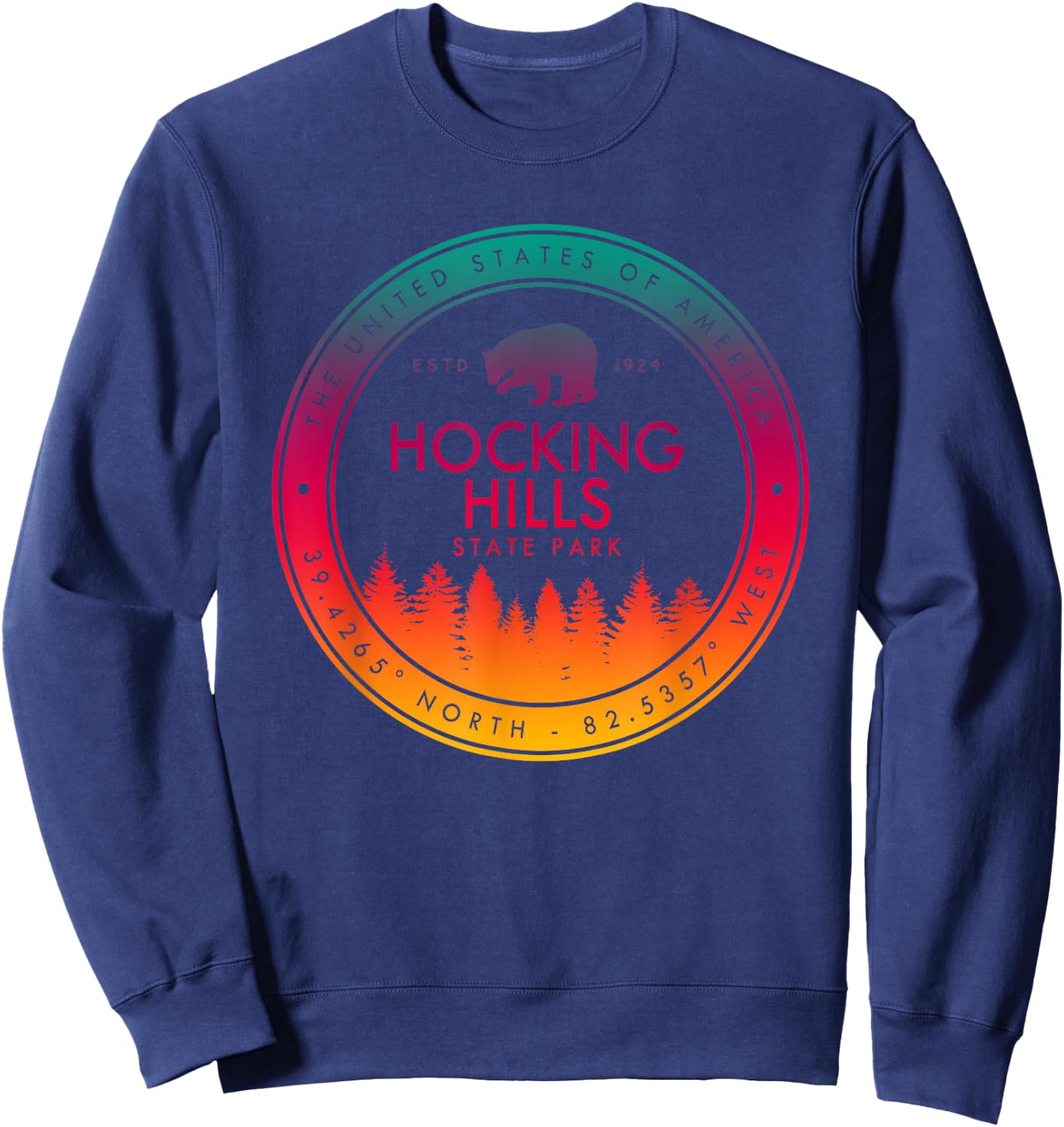 Hocking Hills State Park Ohio Gifts OH Sweatshirt - Sweatshirt | Navy
