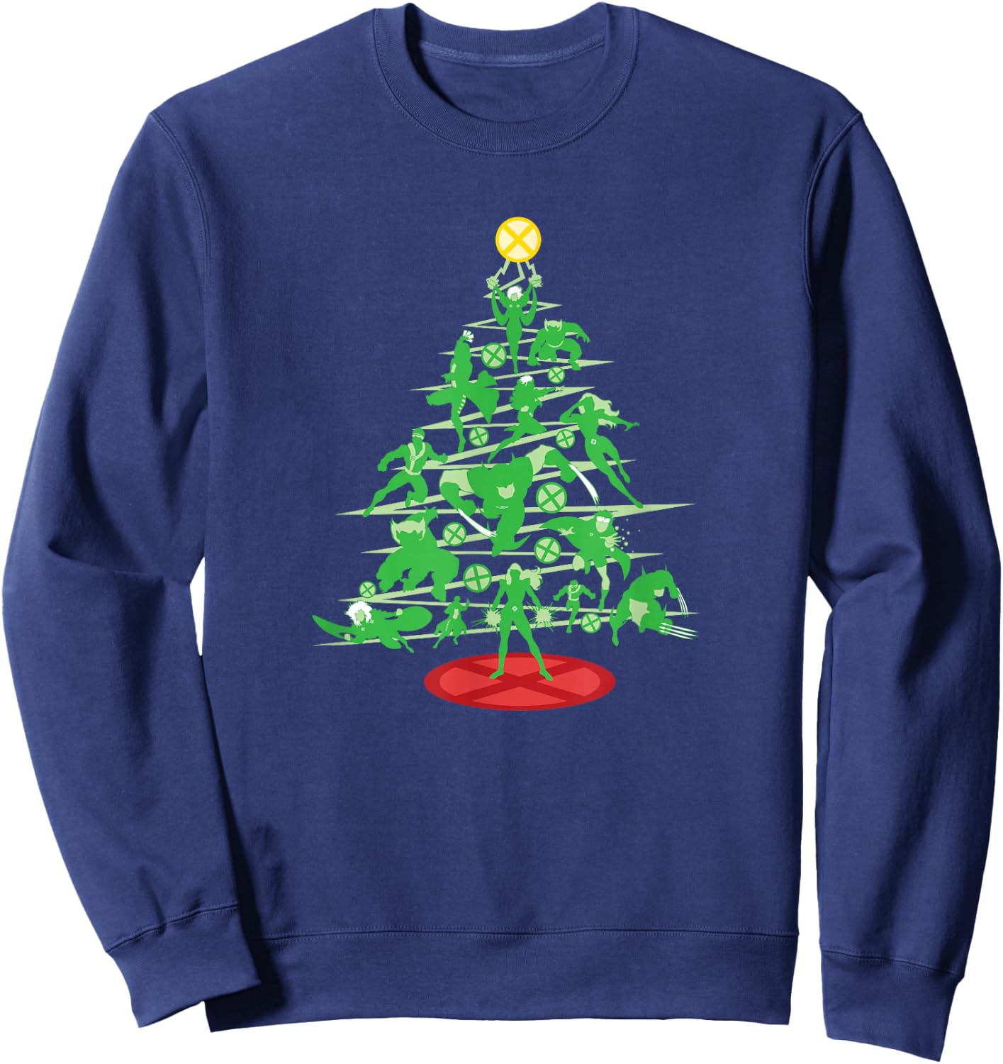 Marvel X-Men Mutant Christmas Tree Sweatshirt - Sweatshirt | Navy