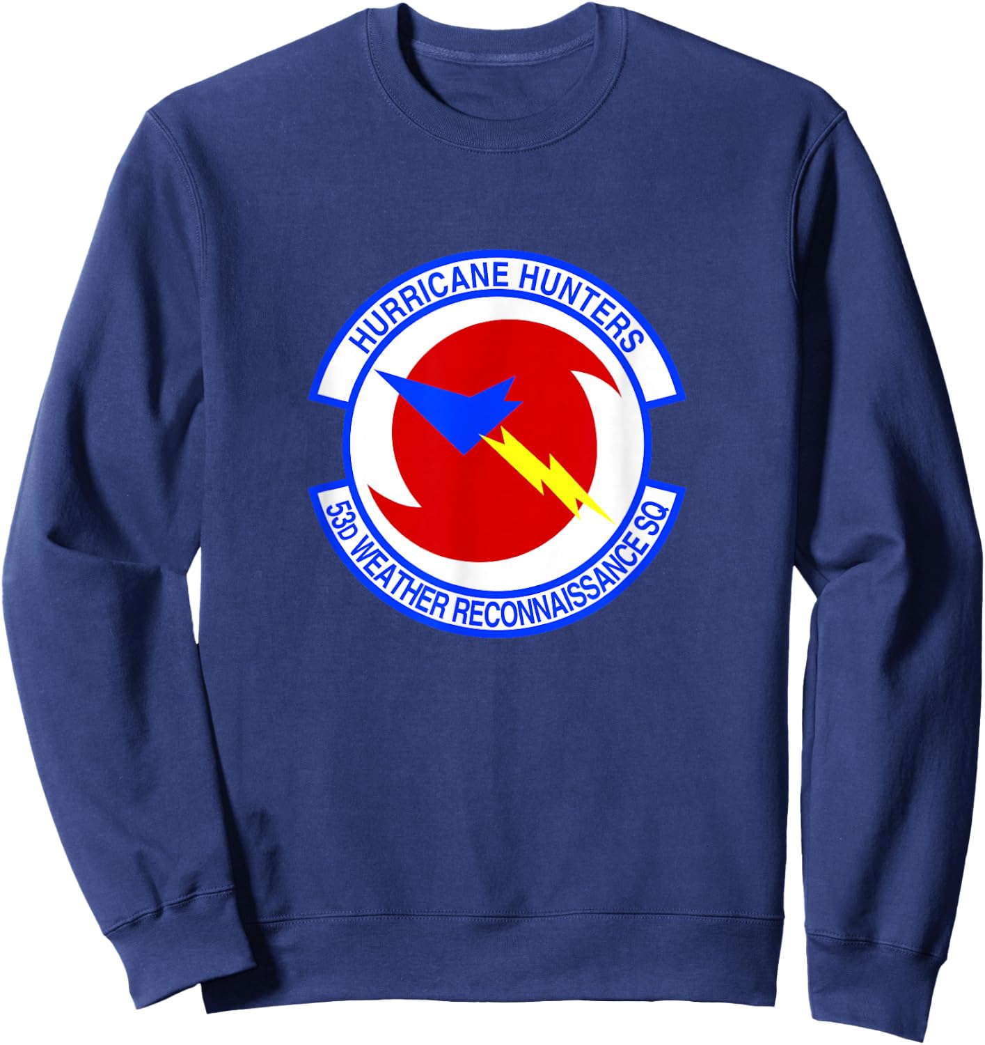 Hurricane Hunters 53d Weather Reconnaissance USAF Sweatshirt - Sweatshirt | Navy
