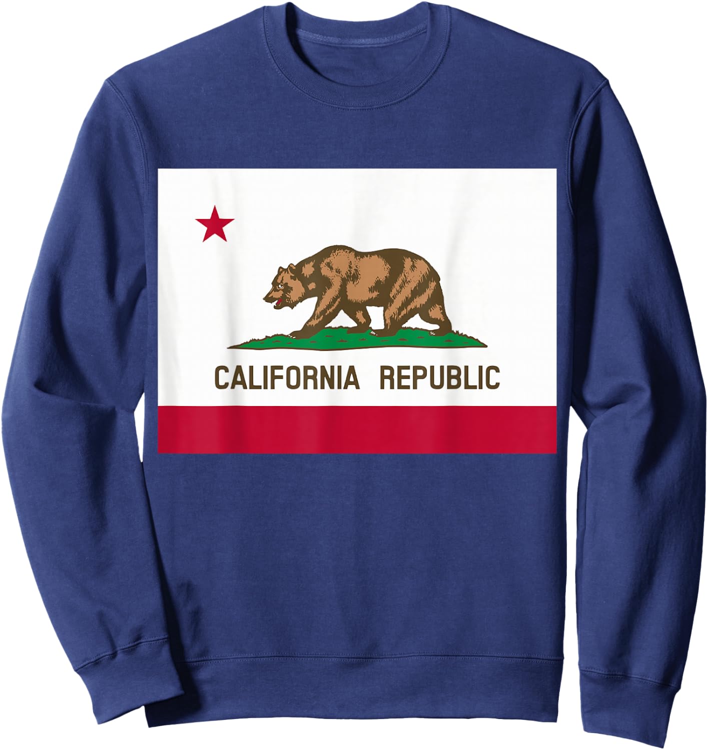 California State Flag T Shirt Sweatshirt - Sweatshirt | Navy