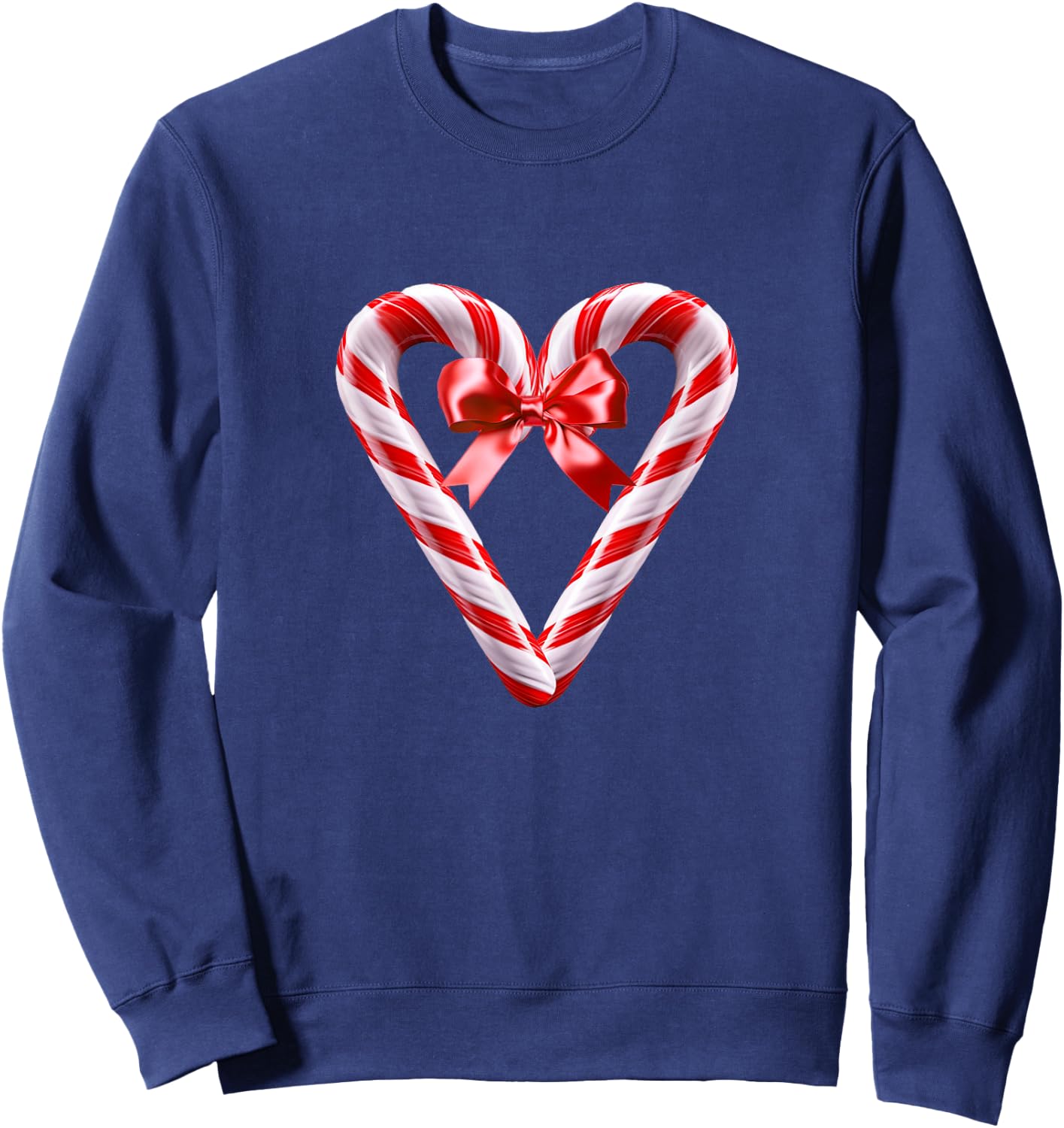 Funny Candy Canes Corns And Syrup Christmas Graphic Sweatshirt - Sweatshirt | Navy