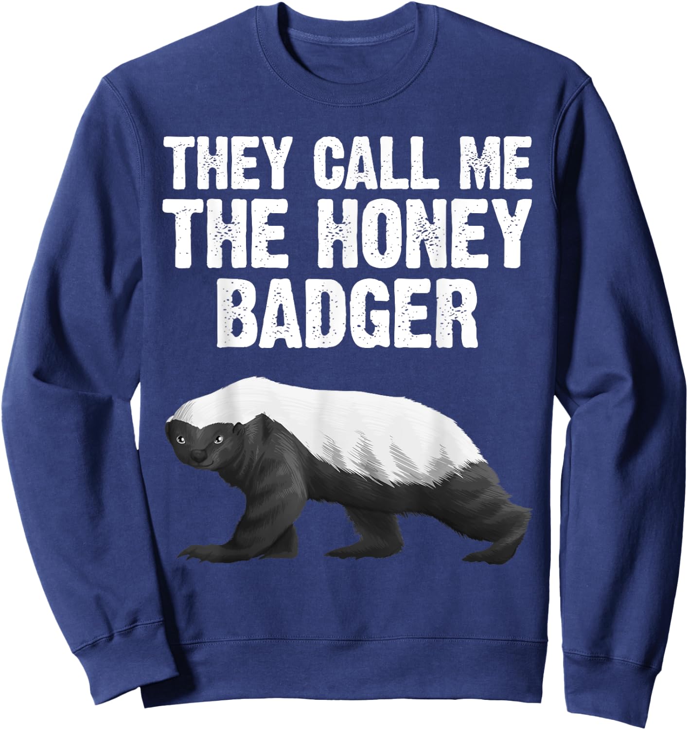 Cool Honey Badger Design Women Honey Badger Lover Sweatshirt - Sweatshirt | Navy