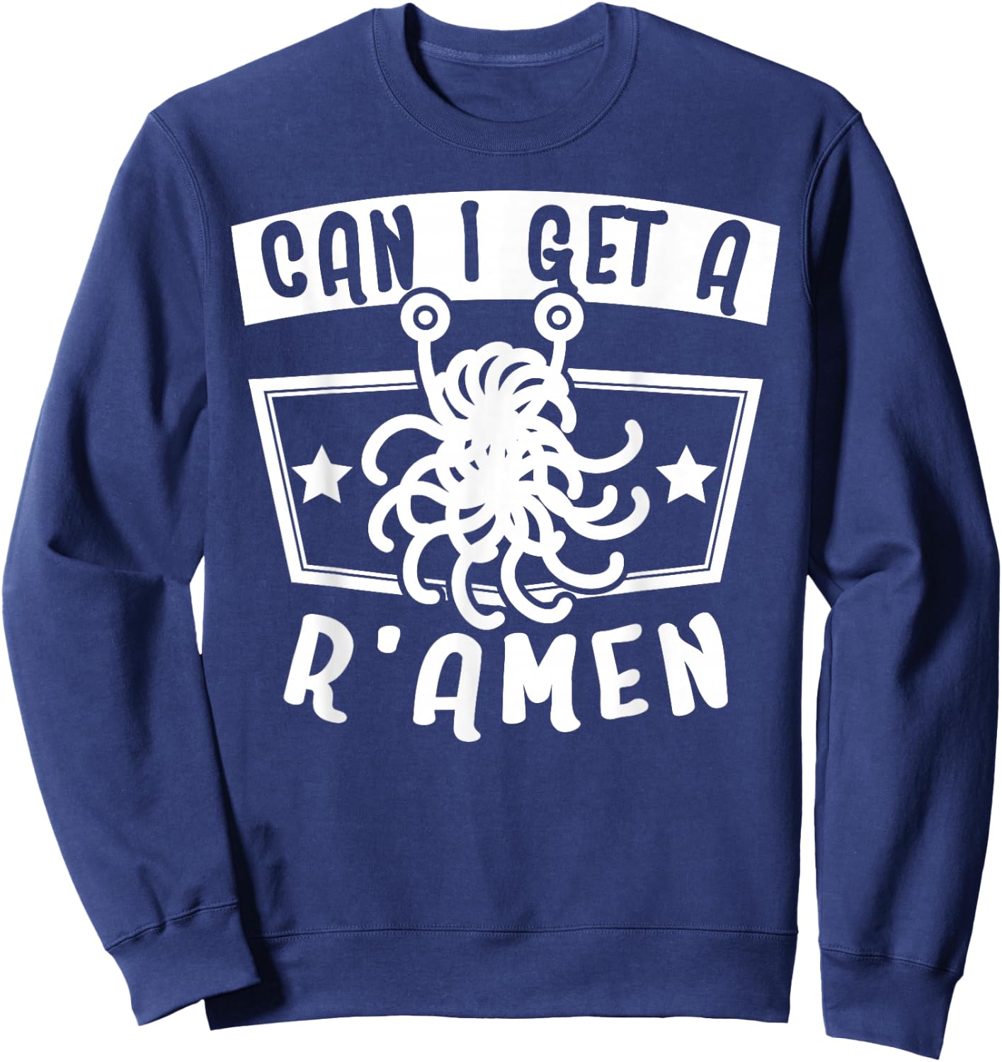 Flying Spaghetti Monster FSM Atheist Shirt Sweatshirt - Sweatshirt | Navy