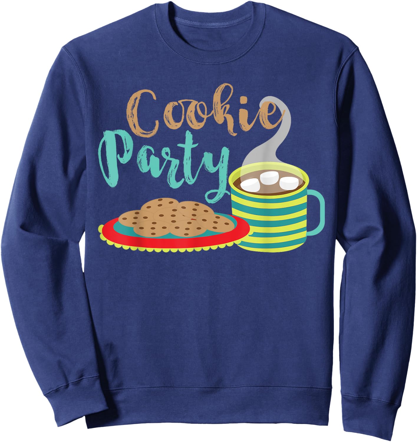 Christmas Cookie Exchange Party Cookie Swap Baking Hostess Sweatshirt - Sweatshirt | Navy