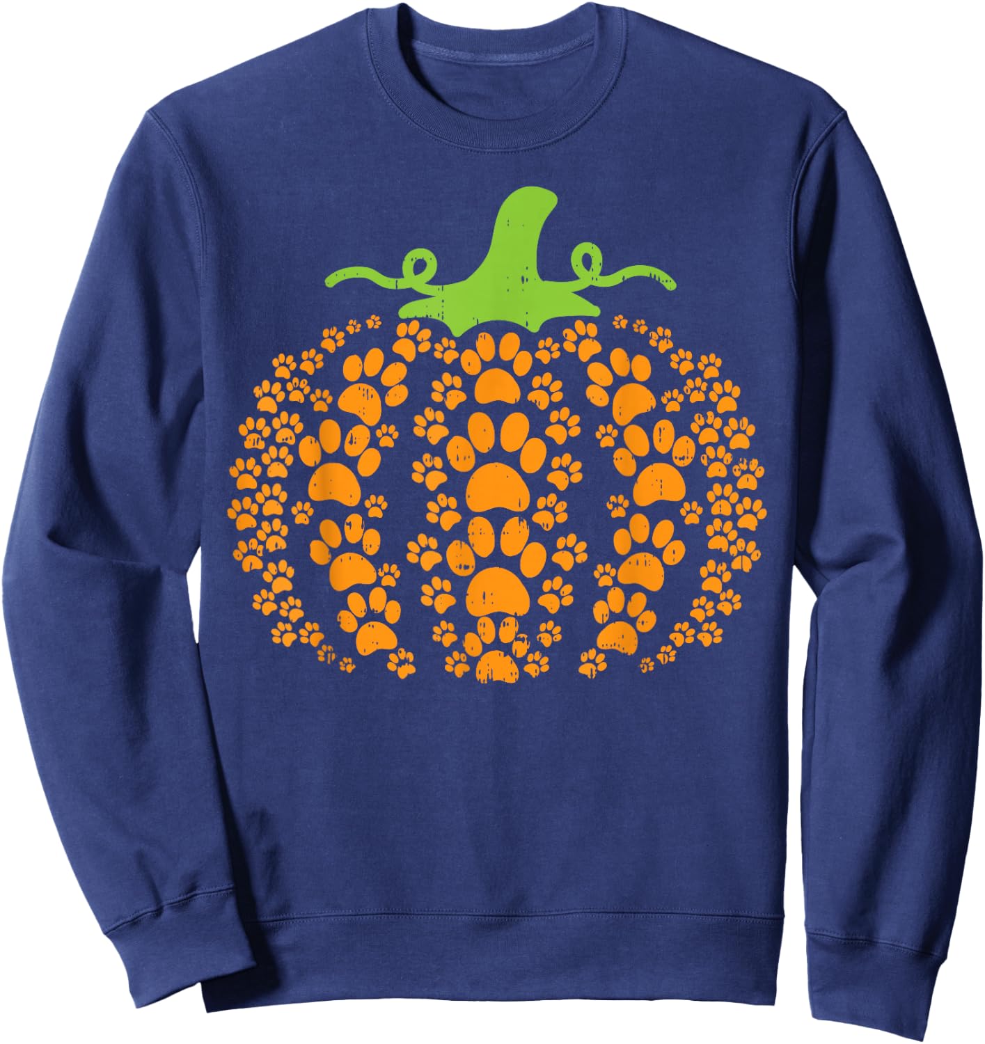 Paws Pumpkin Funny Halloween Costume Dog Cat Pet Owner Sweatshirt - Sweatshirt | Navy